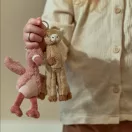 Little Dutch Safari Friends plüss flamingó kulcstartó rózsaszín színben