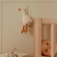   Little Dutch felhúzható zenélő gúnár - Newborn Naturals