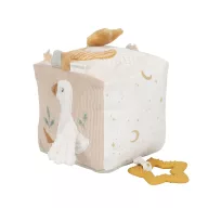   Little Dutch készségfejlesztő plüss kocka - Newborn Naturals