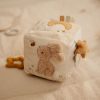 Little Dutch készségfejlesztő plüss kocka - Newborn Naturals