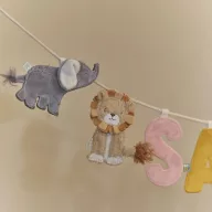 Little Dutch Safari Friends szürke plüss elefánt figura oldalnézetből