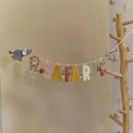 Little Dutch Safari Friends felfűzhető rózsaszín flamingó textil figura
