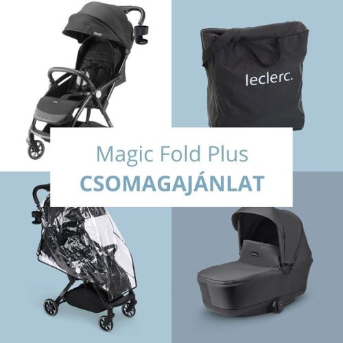 Leclerc Magicfold Bundle Deal babakocsi szett csomagajánlat - Black