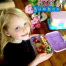 Yumbox Original 6 rekeszes uzsonnás doboz Lavande Unicorn mintával