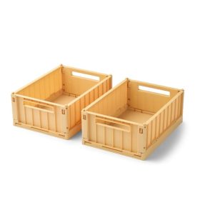 Liewood Weston 2db-os kicsi tároló láda - Lemon yellow