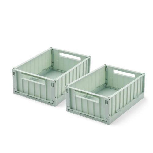 Liewood Weston 2db-os közepes tároló láda - Light peppermint