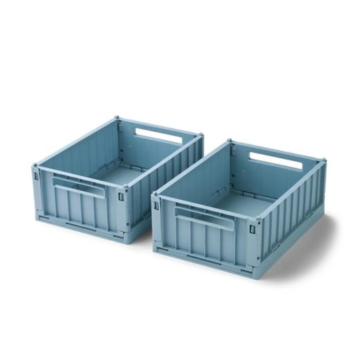 Liewood Weston 2db-os közepes tároló láda - Beach blue