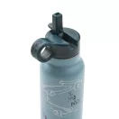 Liewood Falk hőtartó kulacs 350 ml Race cars mintával, rozsdamentes acél testtel és szívószálas fedéllel