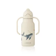   Liewood Kimmie szívószálas itatókulacs 250 ml - Sea creature