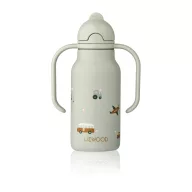 Liewood Kimmie szívószálas itatókulacs 250 ml - Vehicles