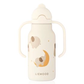 Liewood Kimmie szívószálas itatókulacs 250 ml - Elephant