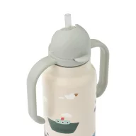 Liewood Kimmie szívószálas gyerek kulacs 250 ml Sailing mintával