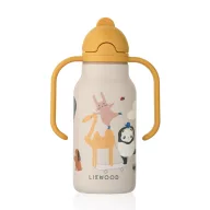   Liewood Kimmie szívószálas itatókulacs 250 ml - Around the world