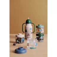 Liewood Kimmie szívószálas itatókulacs 250 ml-es méretben, autós mintával