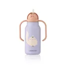 Liewood Kimmie szívószálas itatókulacs 250 ml-es méretben cica mintával