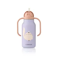 Liewood Kimmie szívószálas itatókulacs 250 ml-es méretben cica mintával