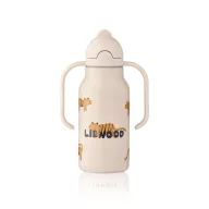 Liewood Kimmie szívószálas gyerek kulacs 250 ml Tiger tigris mintával