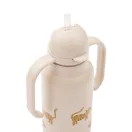 Liewood Kimmie szívószálas gyerek kulacs 250 ml Tiger tigris mintával
