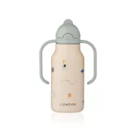 Liewood Kimmie 250 ml hőtartó itatókulacs Flying mintával és lecsukott kupakkal