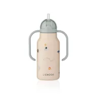 Liewood Kimmie 250 ml hőtartó itatókulacs Flying mintával és lecsukott kupakkal
