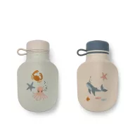Liewood Lizzie smoothie tároló 2 darabos szett tengeri állatos mintával
