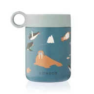 Liewood Kiani ételtároló Arctic Sea színben, 350 ml-es rozsdamentes acél nasitartó