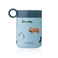 Liewood Kiani ételtároló 350 ml méretben, Fun mintával, rozsdamentes acél kivitelben