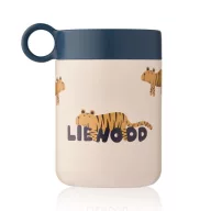 Liewood Kiani tigris mintás rozsdamentes acél ételtároló 350 ml