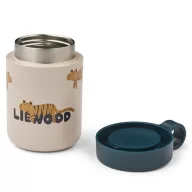 Liewood Kiani tigris mintás rozsdamentes acél ételtároló 350 ml