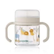 Liewood Enyo nasitartó 280 ml-es méretben, All together mintával, szilikon membránnal