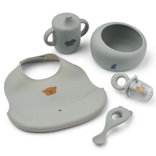 Liewood Mileah étkészlet szett - Dove blue