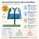 Liewood Dove 2 az 1-ben gyerek úszómellény hosszú ujjal 3-6 év 19-30 kg - Riverside
