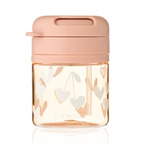 Liewood Pavia tritan szívószálas pohár 280 ml - Sweethearts