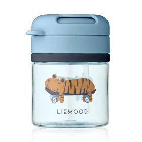   Liewood Pavia tritan szívószálas pohár 280 ml - Beach blue