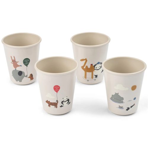 Liewood Lana gyerekpohár 4 db - Around the world