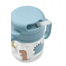 Liewood Kai tritan szívószálas pohár 280 ml Dino roar dinó mintával