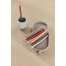 OYOY szilikon szívószál csomag tisztítókefével - Caramel