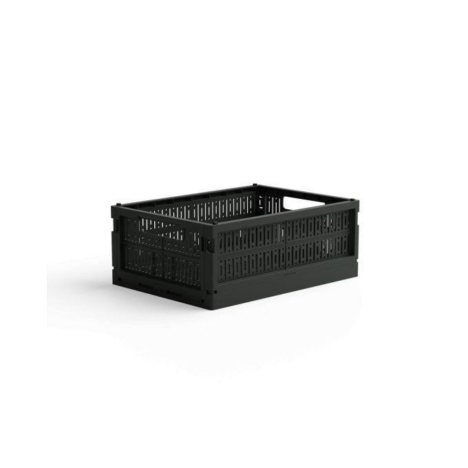 Összecsukható tároló rekesz közepes - Mosott fekete pulcsi