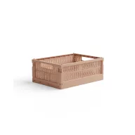 Közepes méretű összecsukható kosár - Blush pink