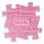 Muffik puzzle pasztell rózsaszín - puha