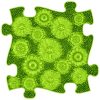 Muffik rét puzzle lime - puha