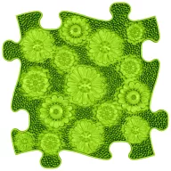 Muffik rét puzzle lime - puha