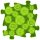 Muffik rét puzzle lime - puha