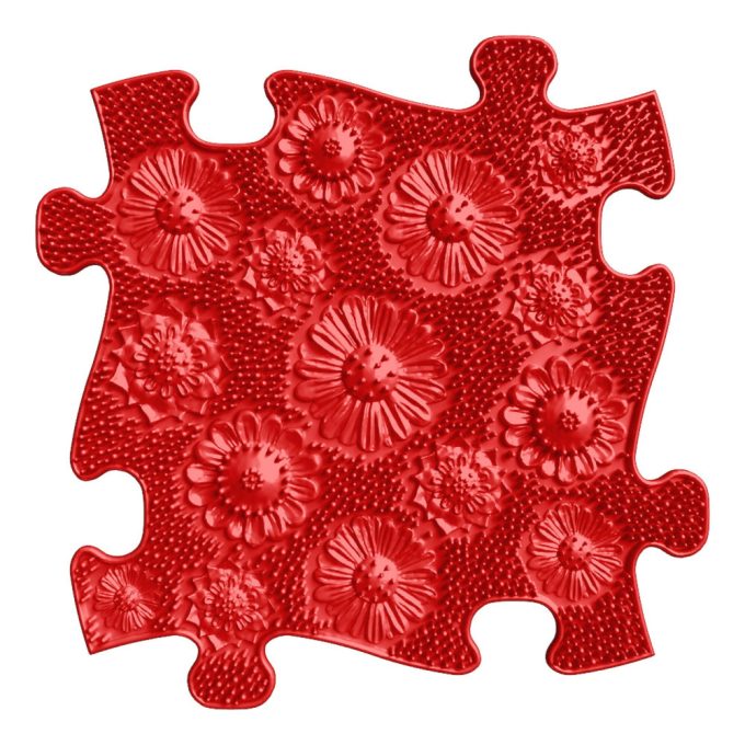 Muffik rét puzzle piros - kemény