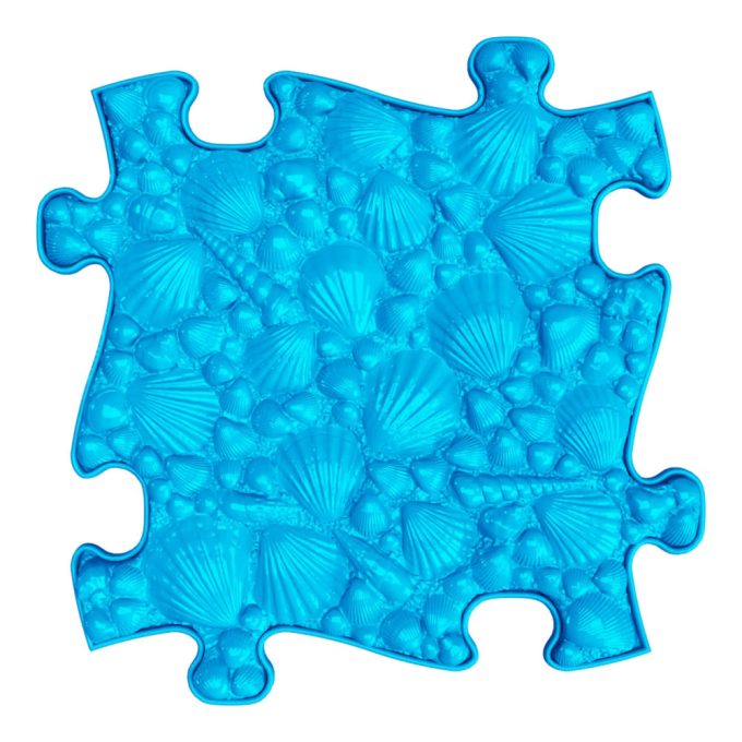 Muffik kagyló puzzle kék - puha