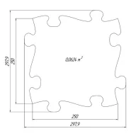 Muffik dínó tojás puzzle narancssárga - puha