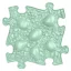 Muffik dínó tojás puzzle pasztell zöld - puha