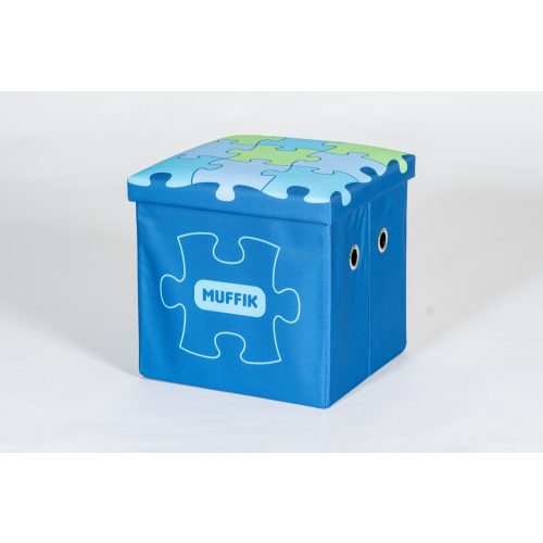Muffik tároló doboz kék
