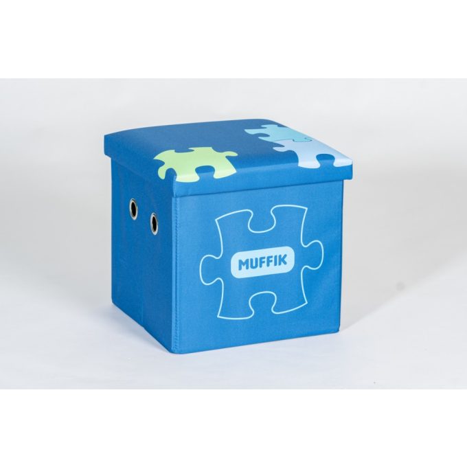 Muffik tároló doboz kék 2-es verzió
