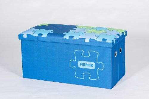 Muffik nagy tároló doboz kék